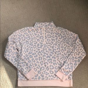 Grayson/threads leopard halfzip